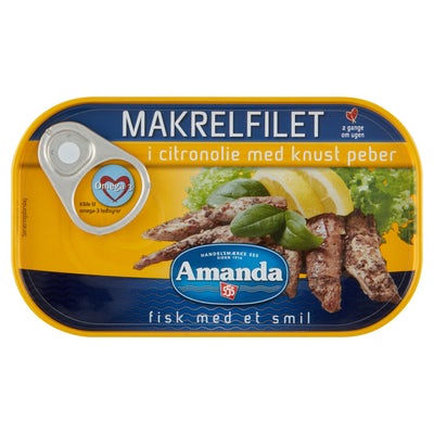 Amanda Mackerel in Lemon Oil with Crushed Pepper