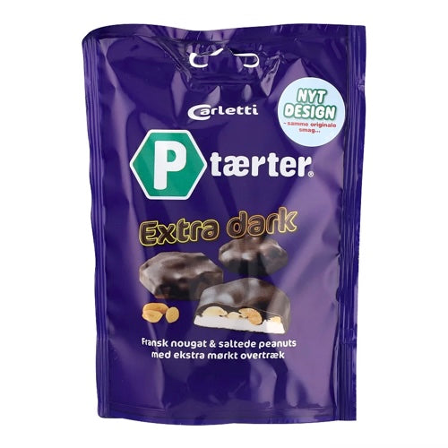 Carletti P-tærter Extra Dark 0,06 kg.