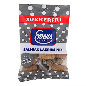Evers Sugar-Free Salmiak Licorice Mix