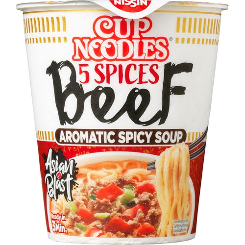 Nissin Kopnudler 5 Spices Beef