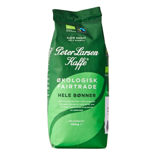 Peter Larsen Fairtrade Øko. Hele Kaffebønner