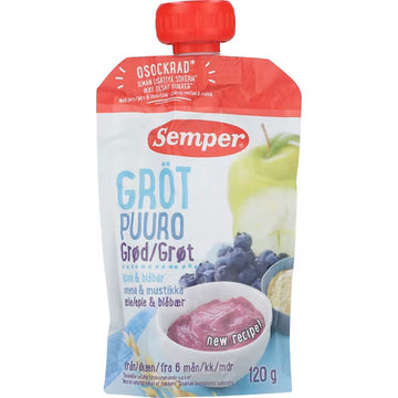 Semper Porridge Apple Blueberry Smoothie