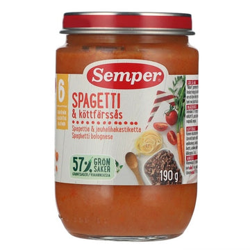 Semper Spaghetti Bolognese 6+ Months