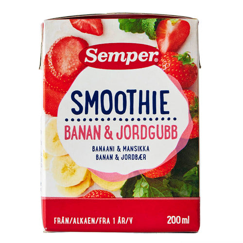 Semper Smoothie Banan Jordbær