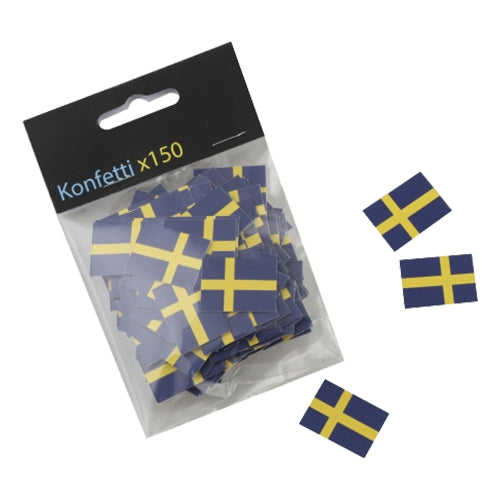 Swedish Flags Paper Confetti