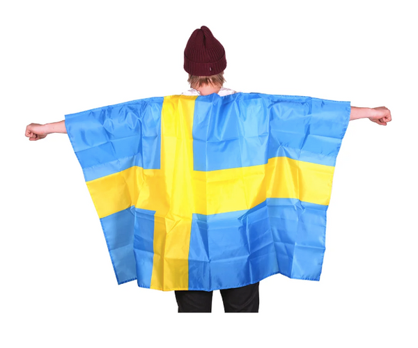 Swedish Flag Supporter Cape