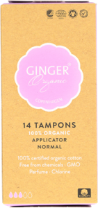 Ginger Organic Tampons Normal