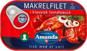 Amanda Makrel in Klassisk Tomat Sauce