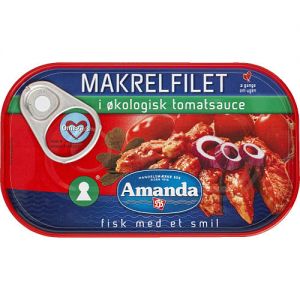 Amanda Makrel i Økologisk Tomat Sauce