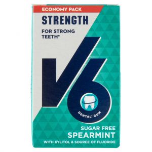 V6 Tyggegummi Strength Spearmint