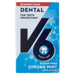 V6 Tyggegummi Dental Strong Mint