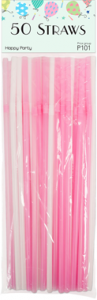 Pink & White Straws