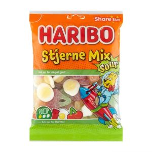 Haribo Stjerne Mix Sour 0,375 kg