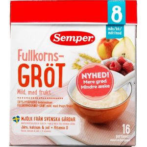 Semper Wholegrain Porridge Mild with Fruit