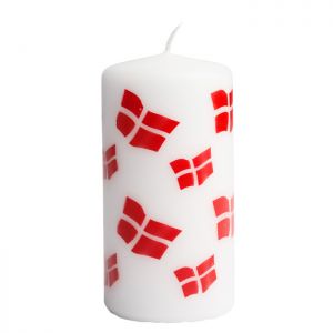 Danish Flag Candle