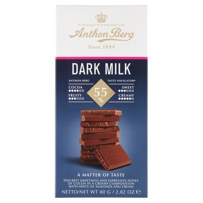 Anthon Berg Dark Milk 55% / SHOP SCANDINAVIAN PRODUCTS ONLINE
