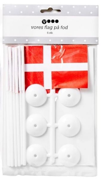 Denmark Love Heart Landscap National Flag Table Hook Folding Bag Desk Hanger Foldable Holder